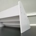 FixtureDisplays® White Countertop Book Shelf Display, Greeting Card Rack, Step Rack for Literature, Magazines, Brochure, Tile Sample Paint Brochure Holder, Unassembled 2904-white